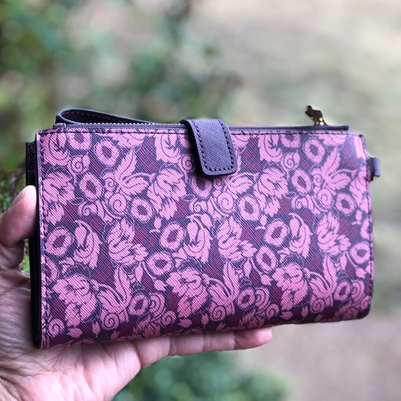 Michael kors floral wristlet/ phone case Damson - Picture 4 of 6